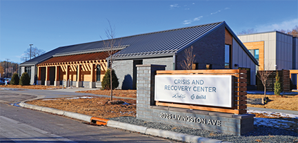 Exterior of Crisis and Recovery Center.