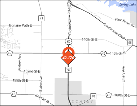 County Road 42 project map