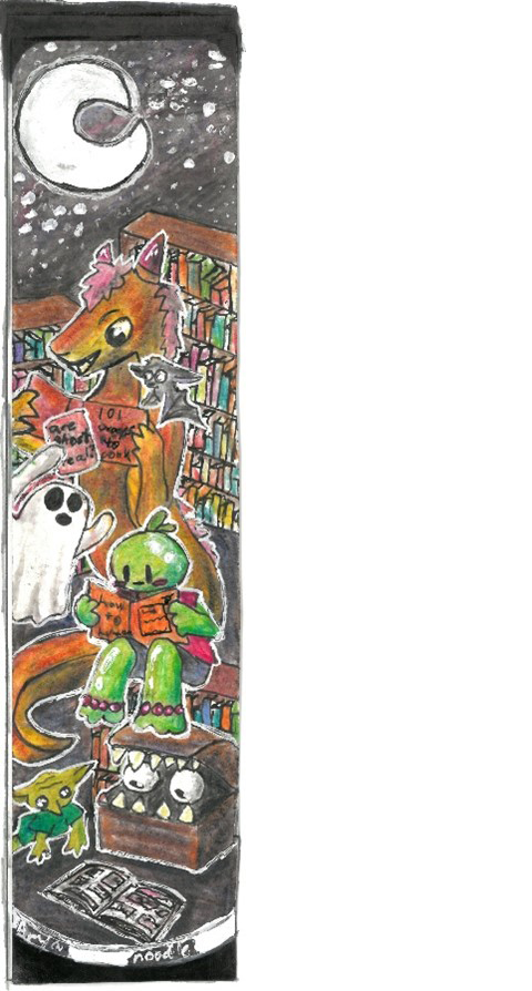 Winning bookmark from 2025 contest.