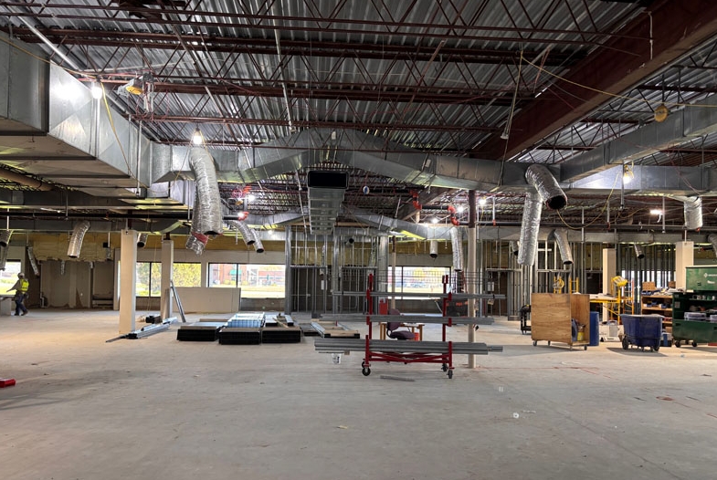 Another view of the Burnhaven Library demolition.