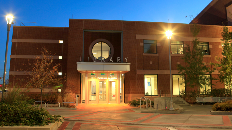 Exterior of Galaxie Library.
