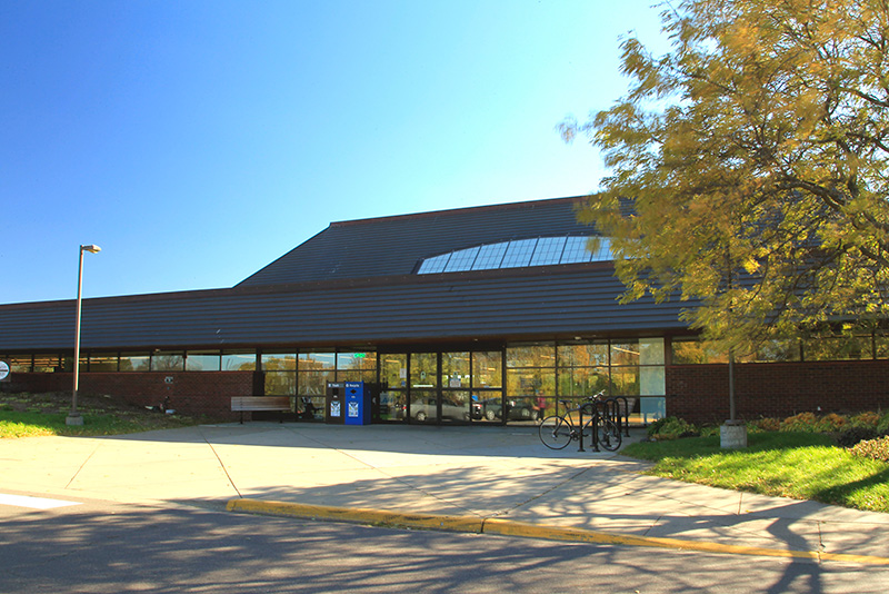 Exterior of Wescott Library.