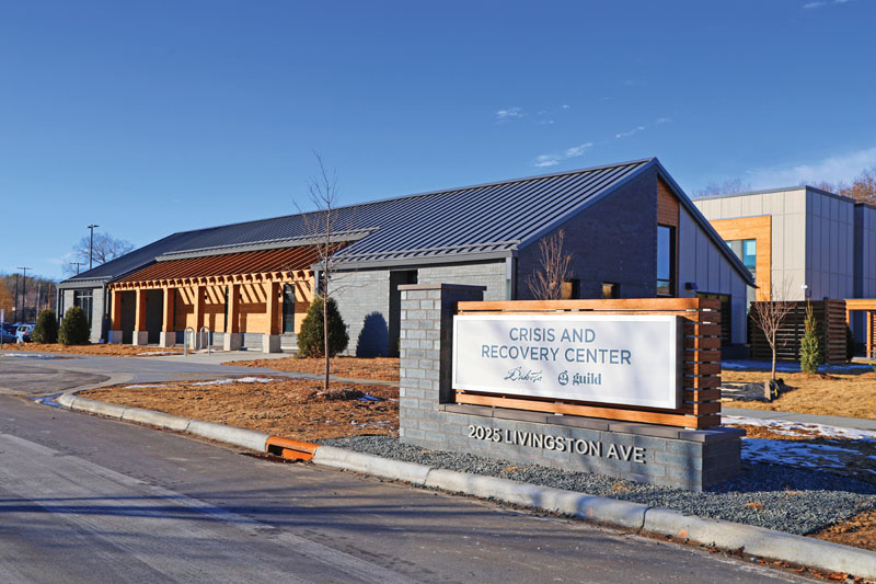 Exterior of the Crisis and Recovery Center.