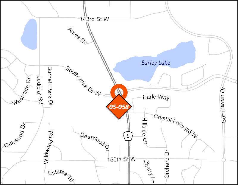 County Road 5 project map.