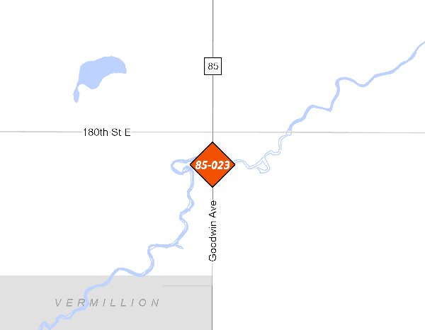 County Road 85 project map