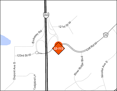 County Road 32 project map