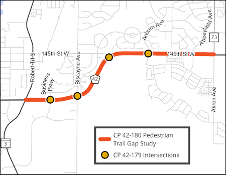 County Road 42 project map