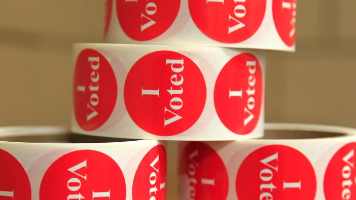 Rolls of "I Voted" stickers