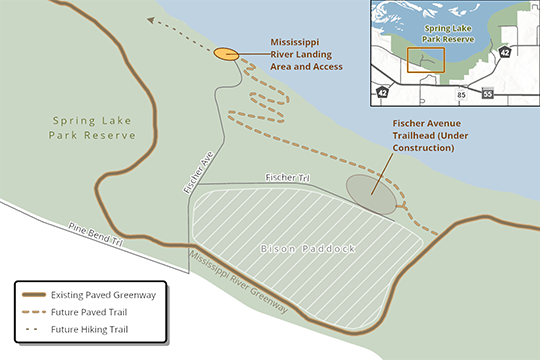 Mississippi River Access project map.