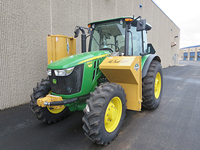 A John Deere tractor at a Mighty Machines event.